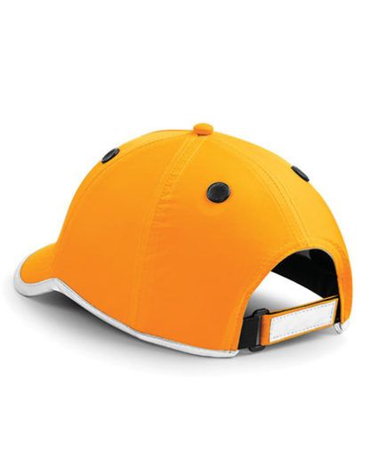 Czapko-Kask Beechfield Enhanced-Viz EN812 Bump Cap - Orange