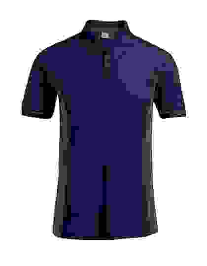 Kontrastowa koszulka polo Promodoro Functional - Navy-Light Grey