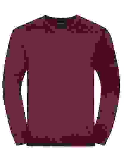Sweter biznesowy z logo Russel - Cranberry Marl