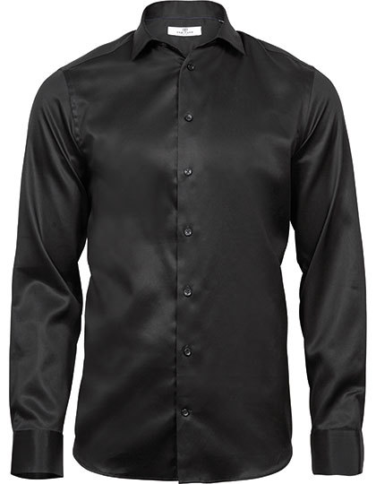 Koszula Tee Jays Luxury Shirt Slim Fit - Black
