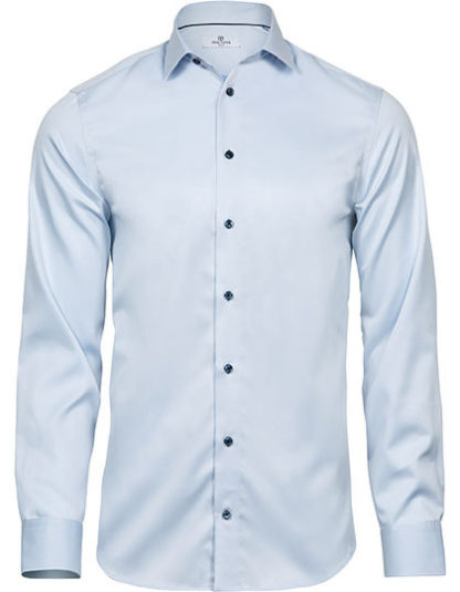 Koszula Tee Jays Luxury Shirt Slim Fit - Light Blue / Blue