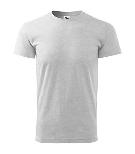 Koszulka męska Malfini Basic - 03 Jasnoszary Melanż
