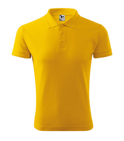 Męska Koszulka Polo Pique - 04 Żółty