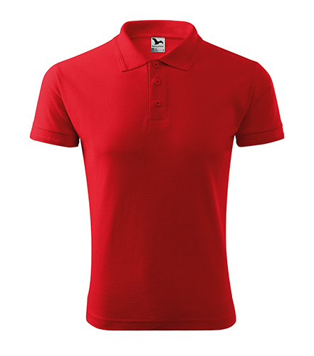 Męska Koszulka Polo Pique - 07 Czerwony