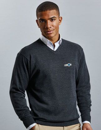 Sweter biznesowy Russell V-Neck