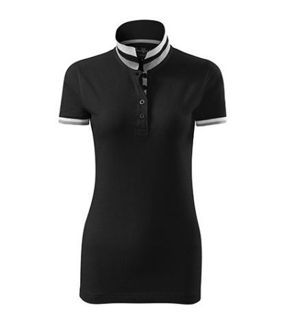 Damska koszulka Polo Malfini Premium Collar Cup - 01 czarny