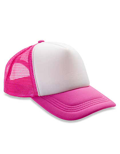 Dwukolorowa czapka z daszkiem Result Detroit - Super Pink/White