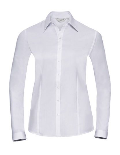 Ladies' Russell Tailored Herringbone Shirt LS