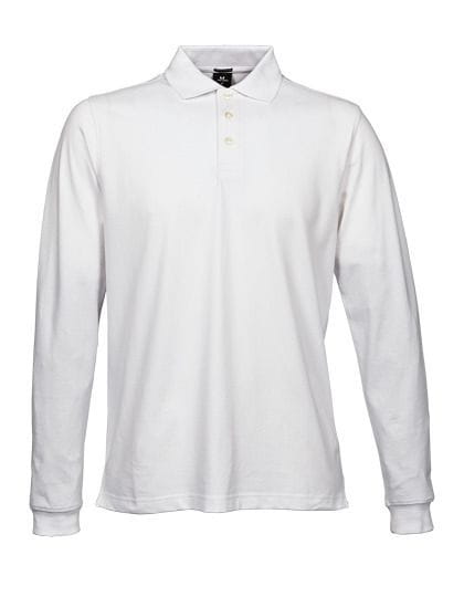 Tee Jays Luxury Stretch Long Sleeve Polo - White