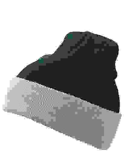 Kontrastowa czapka zimowe z logo Myrtle Beach Knitted Cap - Navy Grey