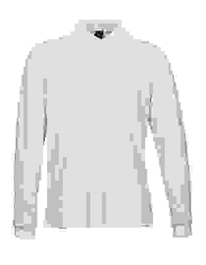 Tee Jays Luxury Stretch Long Sleeve Polo - White