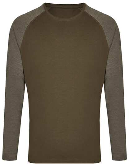Long Sleeve kontrastowy Miners Mate - My Mate Unisex - Olive Heather Olive