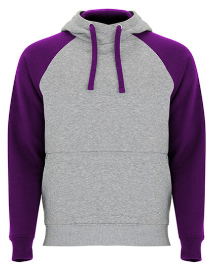 Kontrastowa bluza Roly Badet Hooded Sweatshirt - Heather Grey - Purple