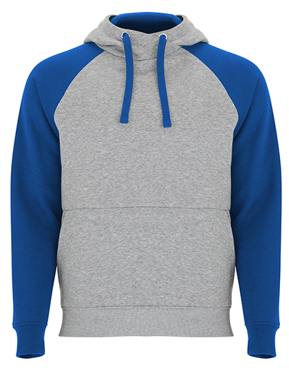 Kontrastowa bluza Roly Badet Hooded Sweatshirt - Heather Grey - Royal Blue