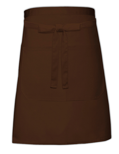 Zapaska kelnerska z kieszenią Link Kitchen Wear 90 x 50 cm - Brown