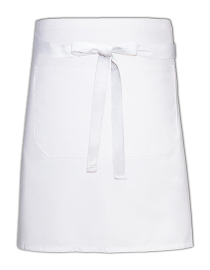 Zapaska kelnerska z kieszenią Link Kitchen Wear 90 x 50 cm - White