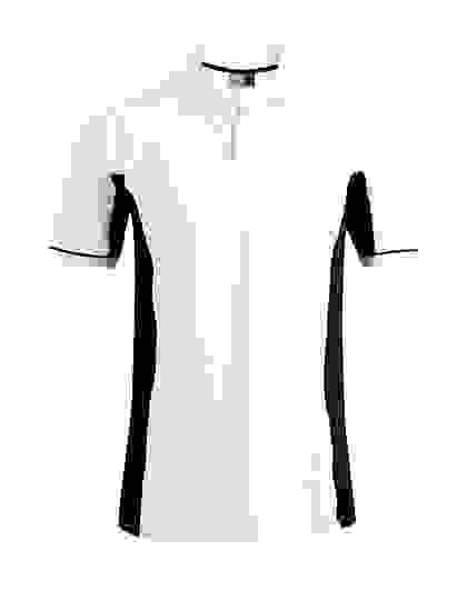 Kontrastowa koszulka polo Promodoro Functional - White-Black
