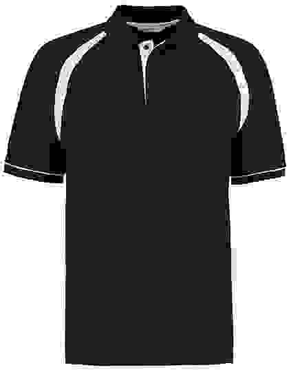 Koszulka polo Kustom Kit Oak Hill Polo - Black-White