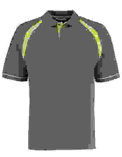 Koszulka polo Kustom Kit Oak Hill Polo - Charcoal-Lime